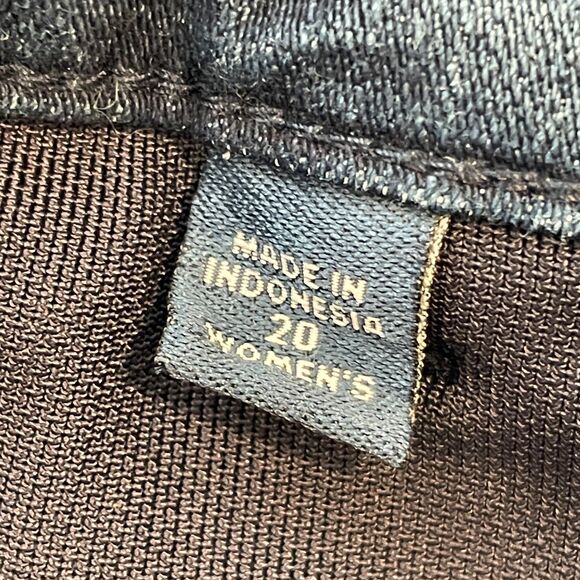 ~ J.Jill 20w Jeggings Premium Flex High Rise Leggings Blue Denim Stretch Plus - Picture 7 of 12